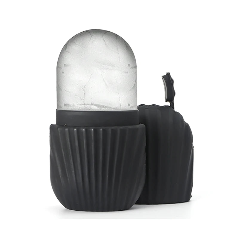 GlaciaLift™ – Kit de Massage Facial Ice Roller & Gua Sha