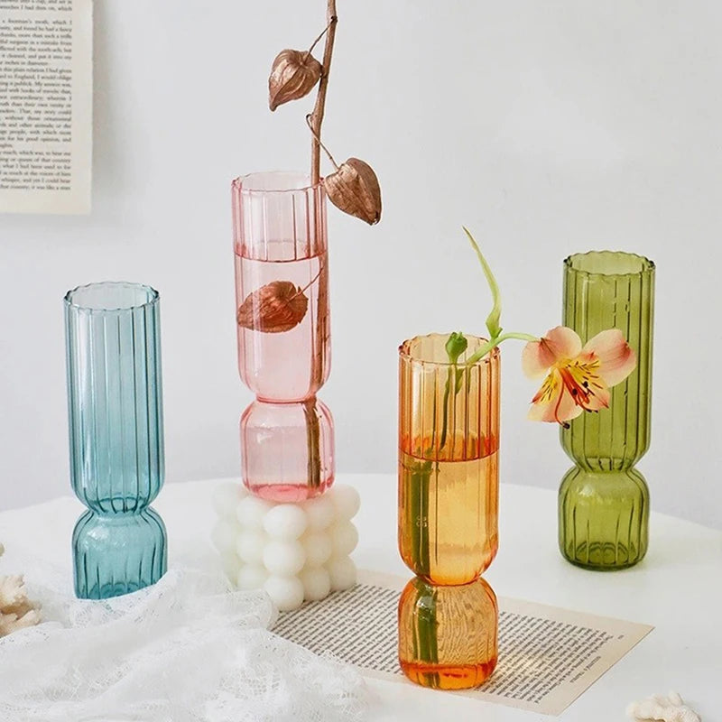 Nordic Glass Vase - Floral Art