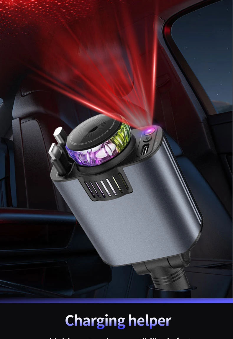 Chargeur de voiture 5-en-1 - Charge Rapide 45W