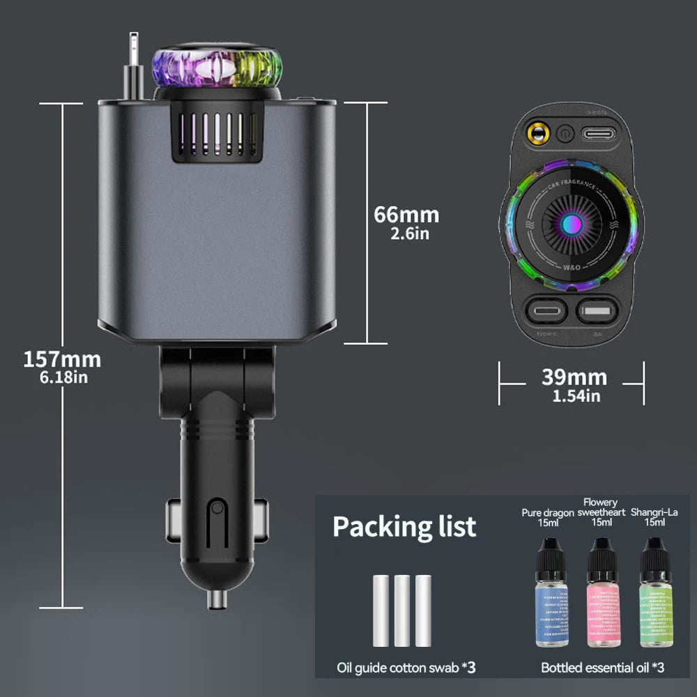 Chargeur de voiture 5-en-1 - Charge Rapide 45W