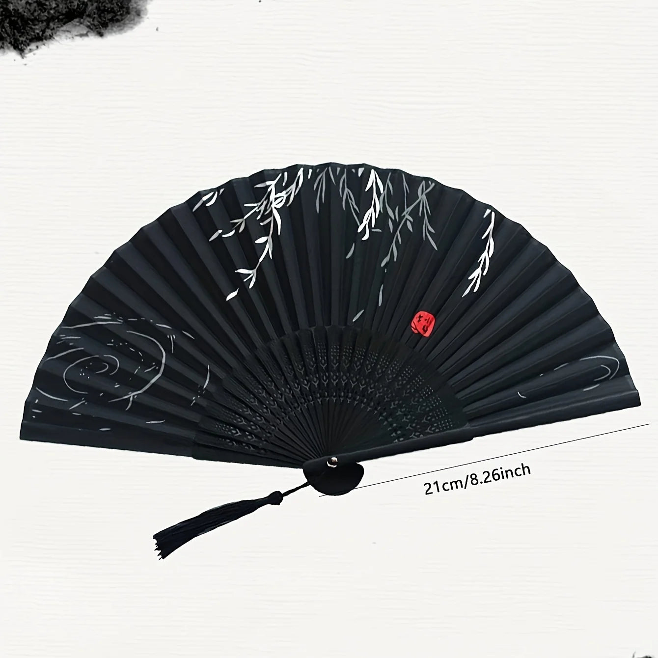 Folding Bamboo Fan - Multicolored
