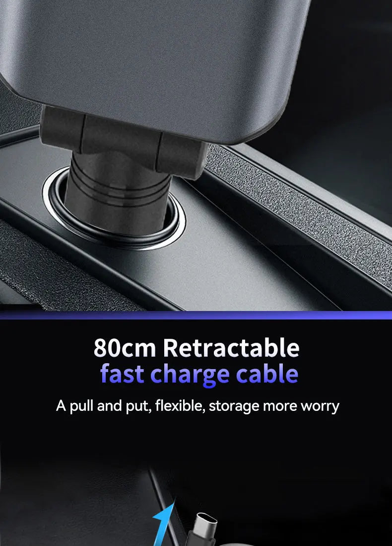 Chargeur de voiture 5-en-1 - Charge Rapide 45W