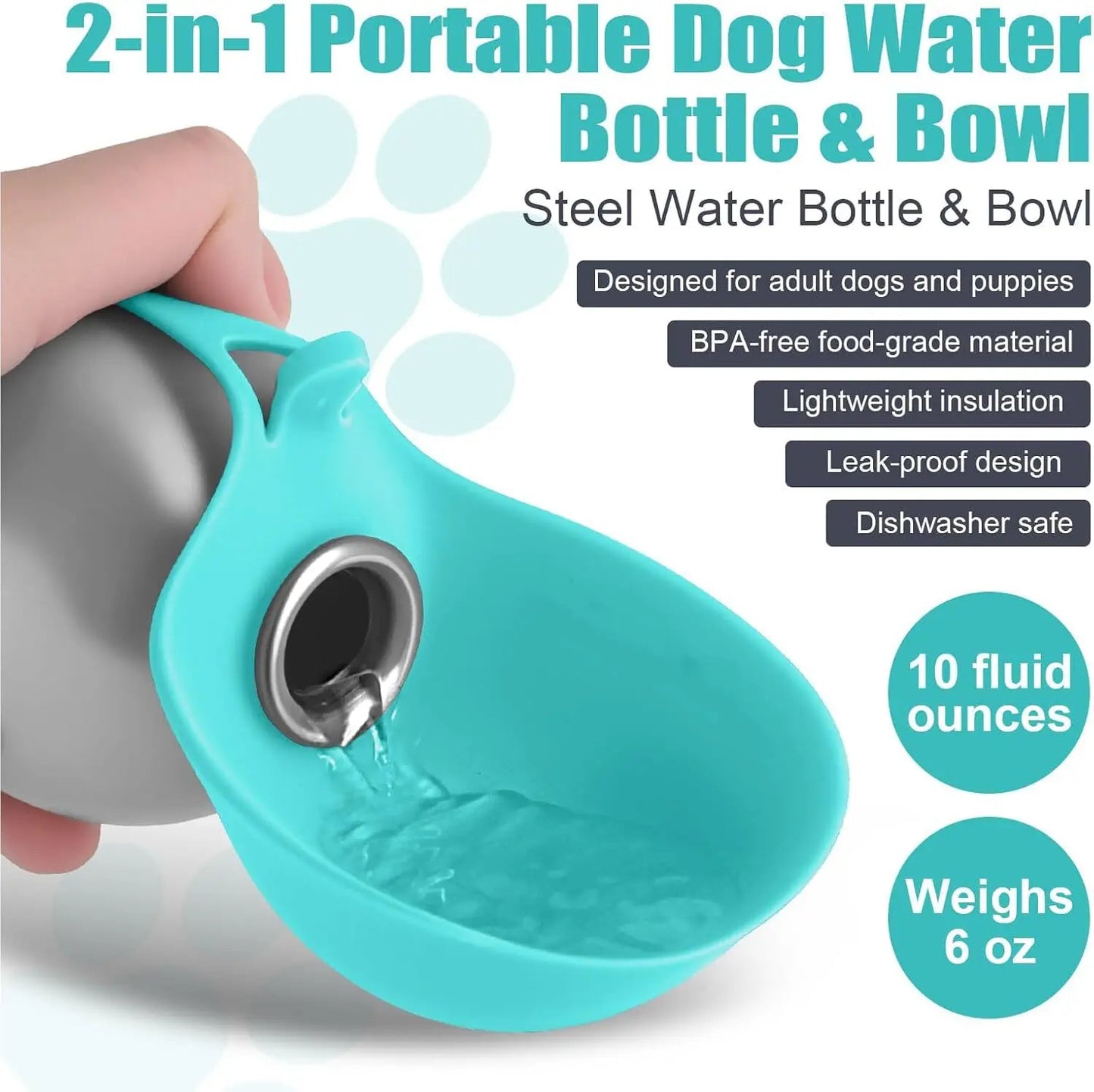 Portable Dog Water Bottle 285ml